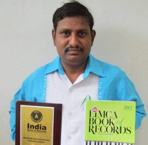 Miniature world record holder Talabattula Brahmaji